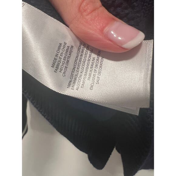 Polo Ralph Lauren Navy Cotton Academy Toggle Cardigan Sweater Size Large - Picture 8 of 10